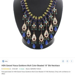 Fun Colorful Statement Necklace & Earrings Set